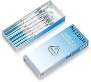 MEEDEN Watercolor Paint Brush Set - 10 Pcs Art Painting Brushes with Flat Round Script Detail Types - Artist Paint Brushes for Adult Beginers Travel Watercolor Inkas Gouache