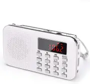 Portable AM Radio Ultra-Thin AM FM MP3 AUX USB, 1200MAH Rechargeable Removable Battery Saves and Numbers Stations Automatically (Red) snngv