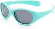 [WAYIKK] Children's Sunglasses Polarized One-Piece Sunglasses Boys Outdoor Sunglasses Anti-Ultraviolet Glasses,12
