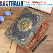 A5 PU Notebook Password Notepad Privacy Log Record Secret Leather Diary Supplies