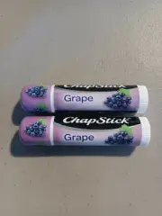 CHAPSTICK GRAPE Flavor Lip Balm Lot of 2 New & Sealed HTF