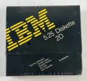IBM 5.25 Diskettes Sealed Box with 10 Disk, Double Sided, Double Density..