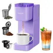 Single Serve Coffee Maker for K Cup, Ground and Tea, Hot and Iced Coffee Mach...