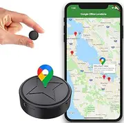 WEERSHUN GPS Strong Magnetic Vehicle Anti-Lost Tracker, Mini Tracker for Vehicles No Subscription - Smallest Locator Real Time, Anti-Theft Micro Tracking Device with Free App (A)