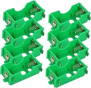 JUMPLAWN 8Pcs D Battery Holder Case for Electricity Experiments Parallel and Series Storage Useful Teaching Tool for Physics Class Convenient and Reliable Battery Storage