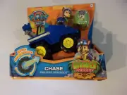 Nikelodeon Paw Patrol CHASE Deluxe Vehicle Dino Rescue Rev Up! New