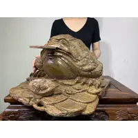 在飛比找蝦皮購物優惠-【合雅 藝品】雞翅木  大款【招財金蟾】招財 三腳 貔貅  