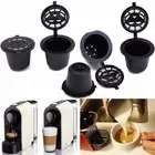 6pcs Refillable Reusable Nespresso Coffee Capsule Pod Stainless Steel Filter