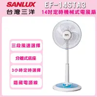 在飛比找ETMall東森購物網優惠-【SANLUX 台灣三洋】14吋定時機械式電風扇EF-14S