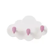 4pc Cloud Shape Three Wall-mounted Hooks DIY Plastic Hanger Adhesive Hooks Hanging Clothes Towel Holder Racks Wall Decoration
