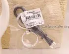 NEW Pandora LEATHER FREE FABRIC KEYCHAIN KEY FOB Charm Holder 392260C01 RETIRED