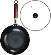 Iron for Cooking | Japanese Iron Pan | Thick Non-Stick Hand-Forged Pot for Stove Induction Hob Kitchen Restaurants Home Camping