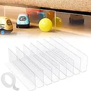 Mbnvtxh 8Pcs Under Couch Blocker Waterproof PVC Under Bed Blocker Translucent Toy Blockers for Furniture Easy to Cut Couch Blocker with Adhesive Tape Toy Blocker 40x12x4cm for Bed Sofa Clear