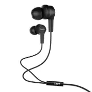 M50 3.5mm In-ear Headphones Noise Cancelling Earphone with Mic for iphone Samsung BLACK COLOR