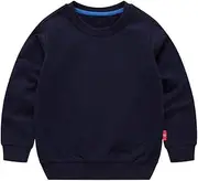 [DINGDONG'S CLOSET] Baby Toddler Kid Boy Girl Solid Casual Crewneck Sweatershirt Pullover