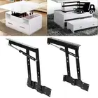 2X Folding Lift Up Coffee Table Mechanism Furniture Fitting Hinge 50kg Load Set