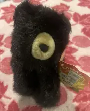 Folkmanis Black Bear Clan Hand Puppet Plush 10" Collectible New With Tags