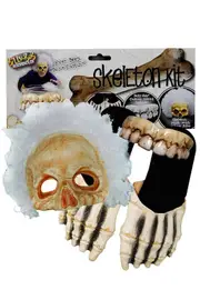 Novelty Skeleton Halloween Costume Accessory Kit