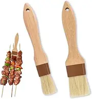 2PCS Silicone Pastry Brushes – Heat-Resistant Basting Brushes for Baking, Cooking, Grilling, BBQ, and Glazing, Easy to Clean, Durable Handle