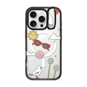 iPhone 16 Pro Impact Ring Stand Case MagSafe Compatible Summer Stickers by Megan McKean