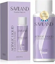 ​​Saviland 2oz Acrylic Liquid for Nail Extensions Low Odour Non-Yellowing Formula Salon & DIY Nail Art Supplies Compatible with Acrylic Powder System​