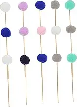 15Pcs Fur Ball Aromatherapy Sticks Essential Oil Diffuser Accessories for and Decorative Use for Home and Office Random Color