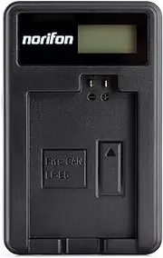LP-E5 LCD USB Charger for Canon EOS 1000D, EOS 450D, EOS 500D, EOS Kiss F, EOS Kiss X2, EOS Kiss X3, EOS Rebel T1i, EOS Rebel XS, EOS Rebel Xsi Camera and More