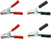 Mobestech Car Battery Jump Starter 4pcs Spring Loaded Alligator Clips Battery Charger Clip Set for Safe Use