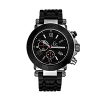 在飛比找PChome24h購物優惠-Gc 黑色尊爵計時運動腕錶