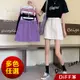 【DIFF】韓版高腰顯瘦素色牛仔短裙 半身裙 A字裙 裙子 短裙 褲子 女裝 短褲【P114】