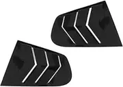 Compatible For Volkswagen VW Scirocco 2009-2018 Rear Side Window Louvers Air Vent Scoop Shades Cover Trim Blinds Car Accessories(Glossy Black)