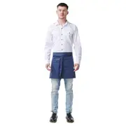 Archie Cotton Apron Waist Apron - Navy