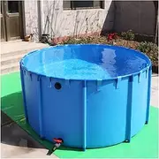 Durable Canvas Fish Pond, Portable Above Ground Pond, Indoor Koi Pond with Durable Framed, for Fish Farming, Aquatic Products Breeding Pond(1.2x1m)