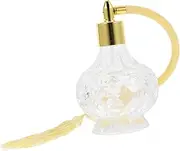 HONMEET Vintage Glass Perfume Sprayer Refillable Decorative Bottle for Home Travel Unique Retro Design for Friends Material