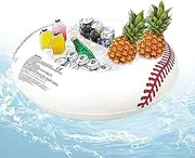 Waterproof Ice Bucket, Floating Serving for Outdoor Backyard BBQ Picnic Entertainment | Inflatable Ice Cooler | Ball Theme Inflatable Cooler Drinks Holder, Beach Backyard BBQ Picnic Graduation Chi
