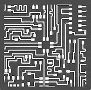 CrafTreat Mixed Media Script Stencils for Painting on Canvas, Home Decor, Wall Art, Scrapbooking and Journal Notebook - Circuit Stencil Patterns - 6"x6" - Sketch Stencils for Wall Decor & Scrapbooking