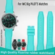 Rubber Watch Strap Fit For IWC Big Pilot's Spitfire Portofino Family Mark 18