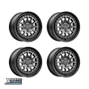KMC KM719 Canyon Satin Black With Gray Tint 17X8 5X114.3 35mm (Set of 4) (for: Honda)
