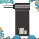 USB C 型母頭轉 4.5 X 3.0 毫米插孔插頭筆記本電腦充電適配器 100W PD 電源充電器連接器尖端,適用於