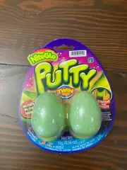 NEW NiteGlo Putty Eggs Twin Pack Glows in the Dark JA-RU