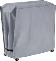 BBTISG Universal Rolling Cooler Cart Cover, 86 * 48 * 79cm Folding Garden Trolley Cover Rolling Cooler Cart Cover for Pull Along Trolleys on Wheels (Grey)