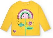 [Tuc Tuc] Girls Yellow Rainbow Flower T-Shirt Cyber Dino Collection 18 Months
