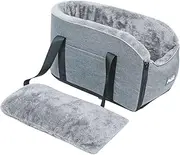 Puppy Carrier Bag - Cat Travel Bag | Washable Dog Carrier Backpack | Portable Center Console Dog Seat | Auto Pet Seat Insert | Car Armrest Seats for Small Dogs Cats, Car Interior Accessories