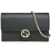 Gucci Icon GG Interlocking Wallet On Chain Crossbody Bag 615523 Fixed Size