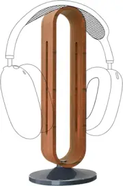 Geekria Wooden | Aluminum Alloy Headphones Stand for Over-Ear Headphones, Gam...