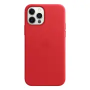 Apple Leather MagSafe Case (Suits iPhone 12/12 Pro) - Scarlett Red