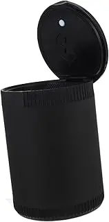 Anneome Car Ashtray Cell Phone Holder Car Drink Ashtrays Car Accessories Automotive Grabber Vehicle Cool Fan Car Mount Phone Holder Car Trash Can with Lid Outdoor Mini Aluminum Alloy Black