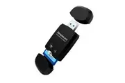 Simplecom CR303 2-Slot SuperSpeed USB 3.0 Card Reader - Black [CR303-BK]