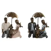 Decorative Figure Dkd Home Decor 15.5 x 8.5 x 14.5 Cm 15.5 x 8.5 x 19 Cm Multicolour Pair 2 Units