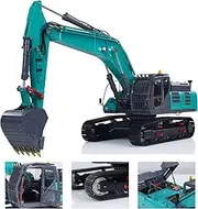 wheelfun LESU SK500LC 1/14 RC Hydraulic Excavator Metal Black Crawler Remote Control Digger Construction Vehicle Model Painted Assembled Motor ESC Servo Light